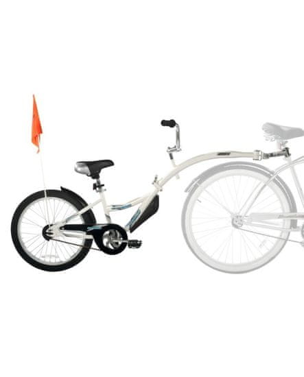 WeeRide CO-PILOT detský prípojný bicykel, Vyberte farbu STREŠNÉHO NOSIČA Strieborná