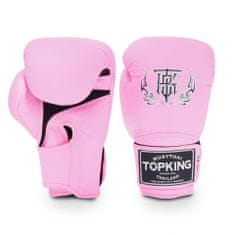 Top King Boxerské rukavice TOP KING Super Air Single Tone - ružové