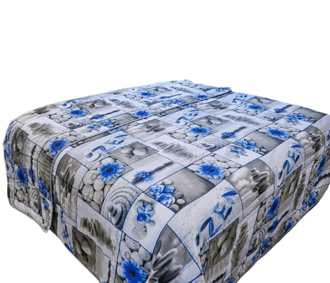 MONDO ITALIA Prehoz na posteľ 160x240 cm ZEN modrý
