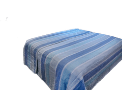 MONDO ITALIA Prehoz na posteľ 160x240 cm SUNSET tyrkysovo-modrý, tyrkysovo modrá