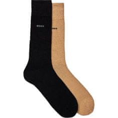 Hugo Boss 2 PACK - pánske bambusové ponožky BOSS 50491196-260 (Veľkosť 39-42)