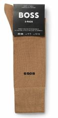 Hugo Boss 2 PACK - pánske bambusové ponožky BOSS 50491196-260 (Veľkosť 39-42)