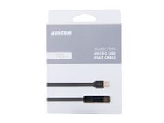 Avacom MIC-120K kábel USB - Micro USB, 120cm, čierna