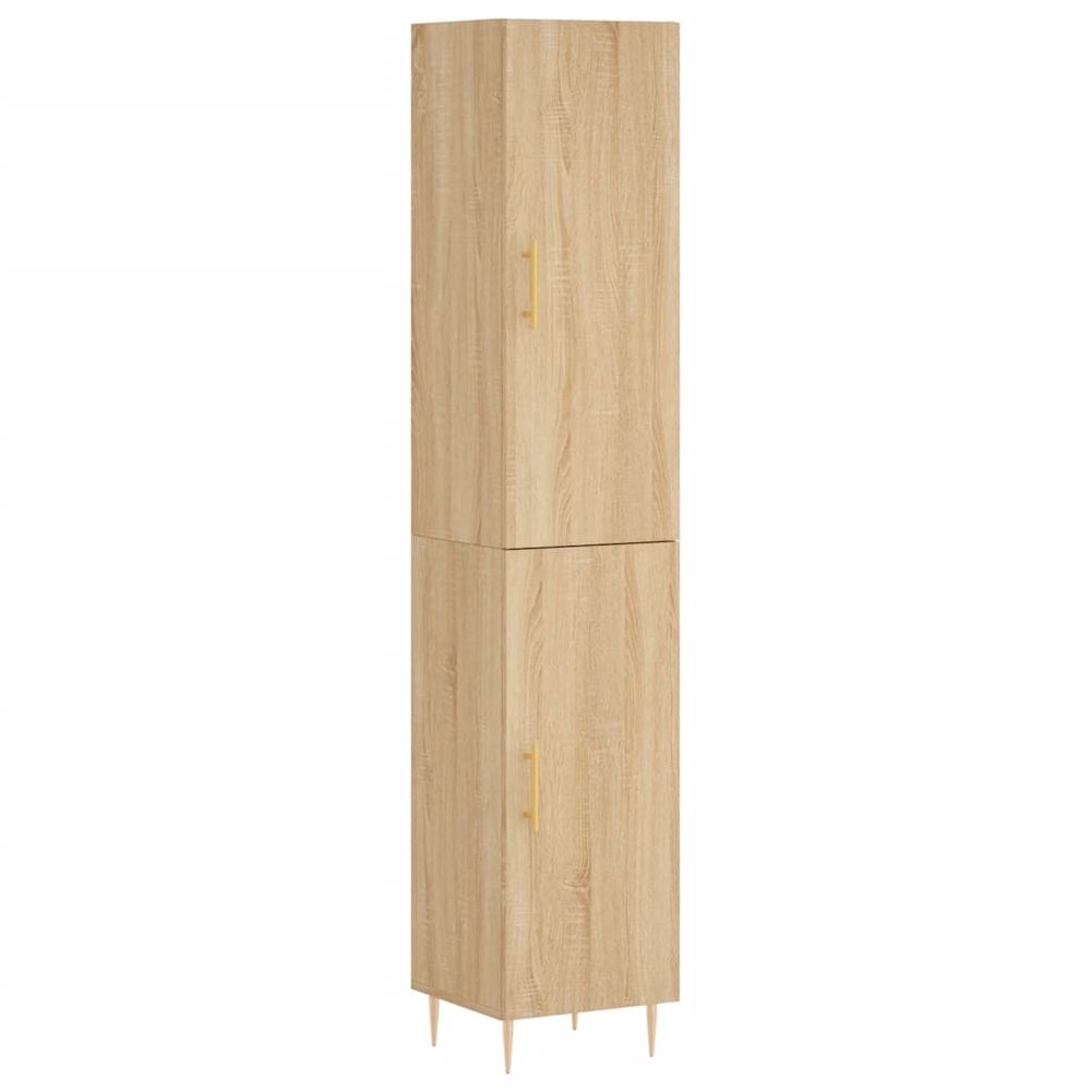 Vidaxl Vysoká skrinka dub sonoma 34,5x34x180 cm spracované drevo
