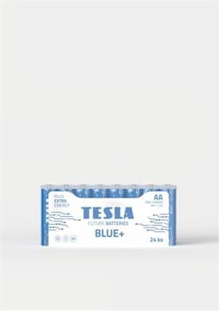 TESLA Teslá AA BLUE+ zinkouhlíková, 24 ks fólie, ND