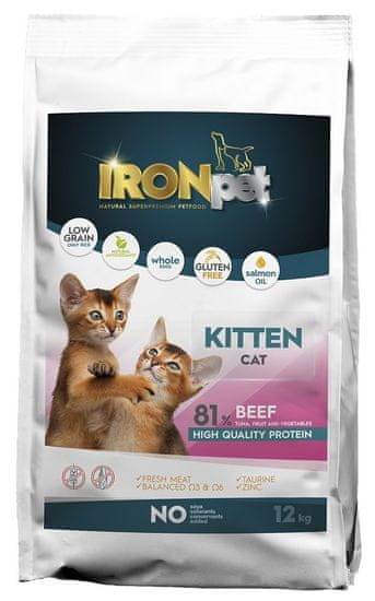 IRONpet Cat Kitten Beef (Hovädzie) 12 kg