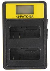 PATONA nabíjačka Foto Dual Nikon EN-EL14 s LCD, USB
