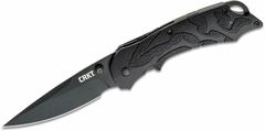 CRKT CR-1100 MOXIE BLACK vreckový nôž 8,4 cm, celočierny, plast, guma TPE