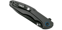 CRKT CR-6215 CALIGO BLACKOUT vreckový nôž 8 cm, celočierny, hliník