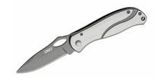 CRKT CR-6480 PAZODA SILVER BLACK vreckový nôž 6,7 cm, strieborno-šedá, celooceľový