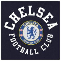 FAN SHOP SLOVAKIA Pánska Mikina Chelsea FC, modrá, cez hlavu, klokanie vrecká | L