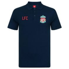 FAN SHOP SLOVAKIA Polo Tričko Liverpool FC, Modré, Vyšitý Znak, Oficiálny produkt | L