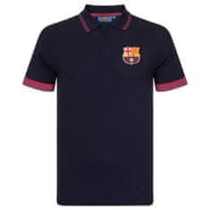 FAN SHOP SLOVAKIA Polo Tričko FC Barcelona, vyšitý znak, poly-bavlna, modrá | XL