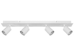 Beliani Biele kovové stropné svietidlo so 4 žiarovkami TIGRIS