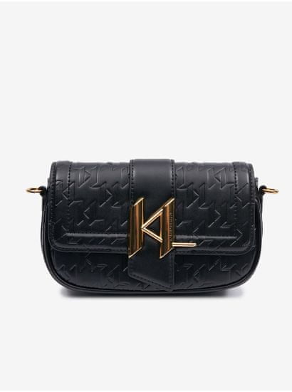 Karl Lagerfeld Čierna dámska vzorovaná kabelka KARL LAGERFELD