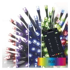 EMOS GoSmart LED vianočná reťaz, 8 m, vonkajšia aj vnútorná, RGB, programy, časovač, wifi