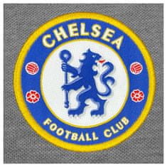 FAN SHOP SLOVAKIA Polo Tričko Chelsea FC, vyšitý znak, poly-bavlna, sivá | M