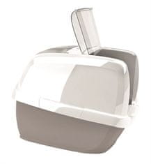 IMAC Krytý mačací záchod s uhlíkovým filtrom a lopatkou, sivý 62 x Š 49,5 x V 47,5 cm