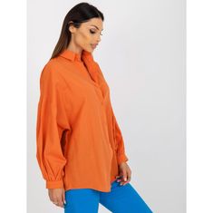 Factoryprice Dámske tričko s buffovými rukávmi oversize DIANA oranžové TO-KS-7134.91P_397908 S