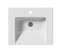 Gsi , NORM keramické umývadlo 60x18x50 cm, biela ExtraGlaze, 8635111