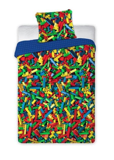 FARO Textil Detské bavlnené obliečky LEGO 140x200 cm