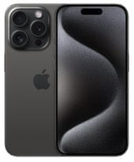 iPhone 15 Pro, 128GB, Black Titanium (MTUV3SX/A)