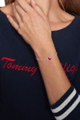 Tommy Hilfiger Pôvabný oceľový náramok so srdiečkami Enamel Hearts 2780745