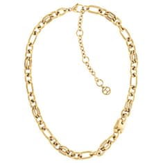 Tommy Hilfiger Masívny náhrdelník z pozlátenej ocele Contrast Link Chain 2780784