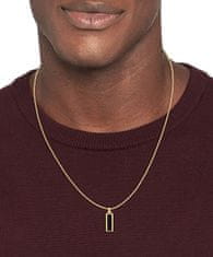 Tommy Hilfiger Originálny pozlátený náhrdelník s onyxom 2790541