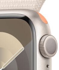 Apple Watch Series 9, 41mm, Starlight, Starlight Sport Loop (MR8V3QC/A)
