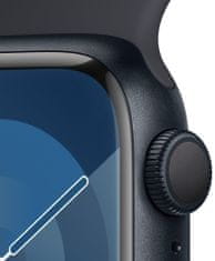 Apple Watch Series 9, 41mm, Midnight, Midnight Sport Band - M/L (MR8X3QC/A)
