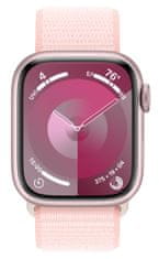 Apple Watch Series 9, 45 mm, Pink, Light Pink Sport Loop (MR9J3QC/A)