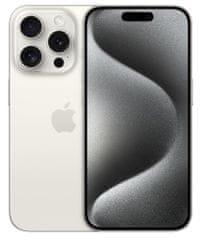 iPhone 15 Pro, 256GB, White Titanium (MTV43SX/A)