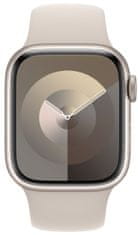 Apple Watch Series 9, Cellular, 41 mm, Starlight, Starlight Sport Band - M/L (MRHP3QC/A)