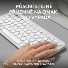 Logitech Pebble Keyboard 2 K380s (920-011852), biela