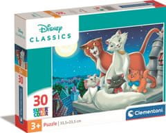 Clementoni Puzzle Disney klasika: Aristokočky 30 dielikov