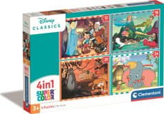Clementoni Puzzle Disney klasika 4v1 (12+16+20+24 dielikov)