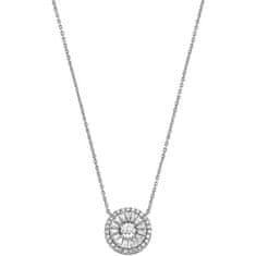 Michael Kors Slušivý strieborný náhrdelník so zirkónmi MKC1634AN040