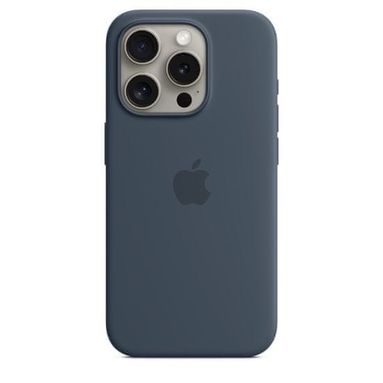Apple iPhone 15 Pro Silicone Case with MagSafe - Storm Blue - rozbalené