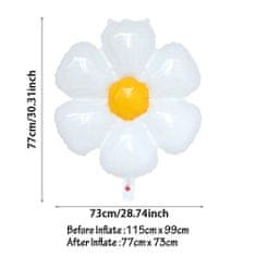 Northix Fóliové balóniky v tvare kvetu - 2 ks 