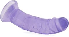 XSARA Zahnutý gelový penis realistické dildo na přísavce - 73047123