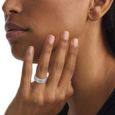 Calvin Klein Módny oceľový prsteň s kryštálmi Minimalistic Metal 35000440 (Obvod 54 mm)