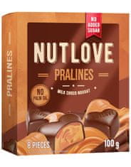 AllNutrition NUTLOVE Pralines 100 g, mliečna čokoláda-nugát