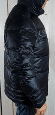  Pánska Bunda zimná s Kapucňou HW 22 Black Čierna XL