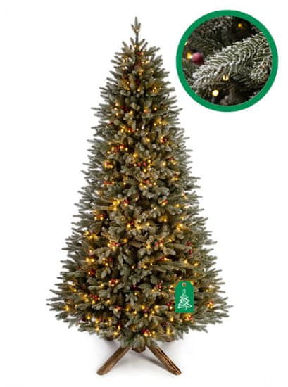 Vianočný stromček Smrek Snow Edition LED 220 cm