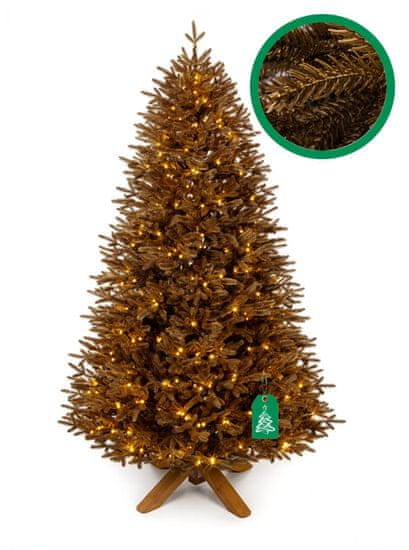 Vianočný stromček Smrek Gold Edition LED 250 cm