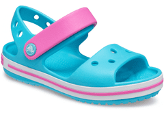 Crocs Crocband Sandals pre deti, 24-25 EU, C8, Sandále, Šlapky, Papuče, Digital Aqua, Modrá, 12856-4SL