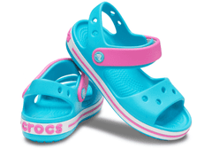 Crocs Crocband Sandals pre deti, 27-28 EU, C10, Sandále, Šlapky, Papuče, Digital Aqua, Modrá, 12856-4SL