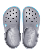 Crocs Crocband Clogs Unisex, 36-37 EU, M4W6, Dreváky, Šlapky, Papuče, Charcoal/Ocean, Sivá, 11016-07W