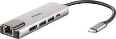 D-Link 5-in-1 USB-C Hub with HDMI/Ethernet a Power Delivery
